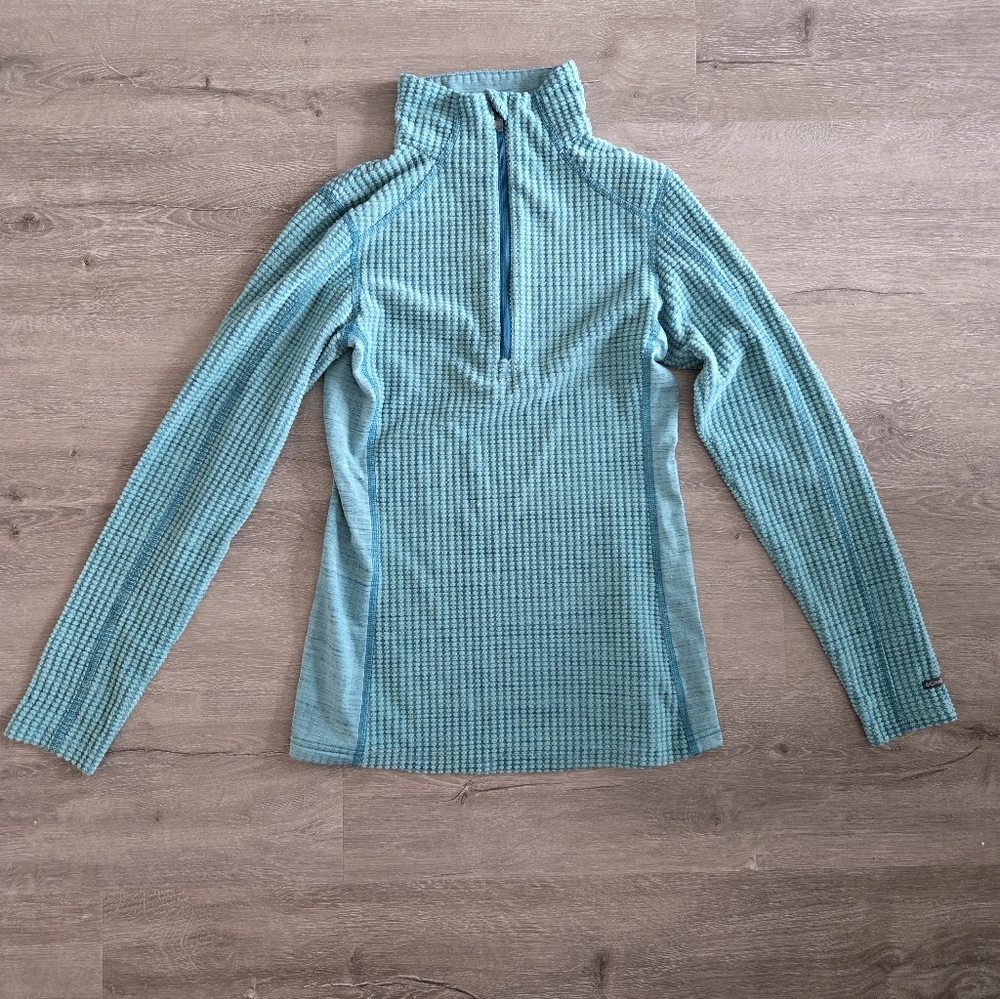 Columbia turquoise textured sweater